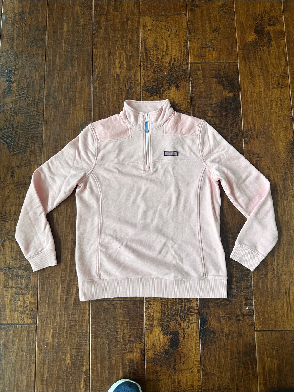 Vineyard Vines Light Pink Quarter-Zip Pullover Sweatshirt